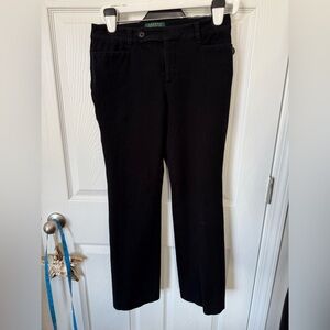 Lauren Ralph Lauren Dress Pants Womens 6 Black LRL Adelle Stretch Business